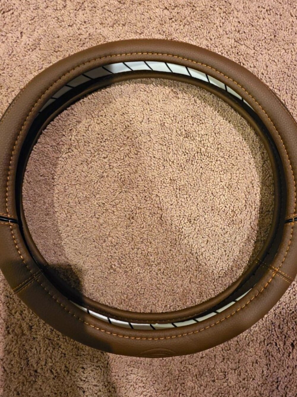 Genuine Dickies Brown Steering Wheel Cover ~ 14 1/2" - 15 1/2" Universal Fit